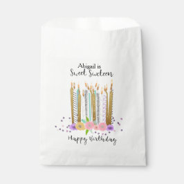 Bolsa De Papel Bolsas de Favor de Velas de Cumpleaños Dulces 16