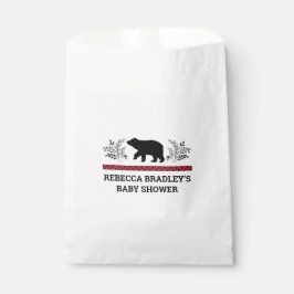 Bolsa De Papel Bolsas de Favor del Bebe Boy Bear Lumberjack