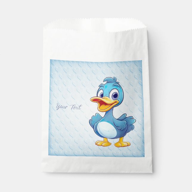 Bolsa De Papel Bolsas de Favor del Pato Azul (Anverso)