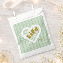 Bolsa De Papel Bolsas de favores de vida sage diseñadas por el po