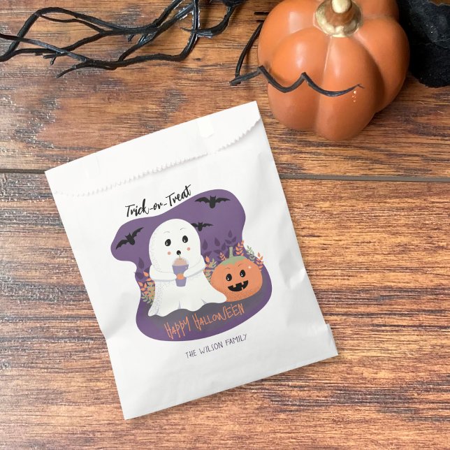 Bolsa De Papel Bolsas de favoritas de golosinas para ghost de Hal (One bag shown .)