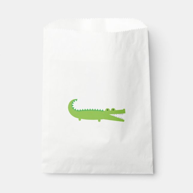 Bolsa De Papel Bolsas de favoritos del lagarto verde (Anverso)