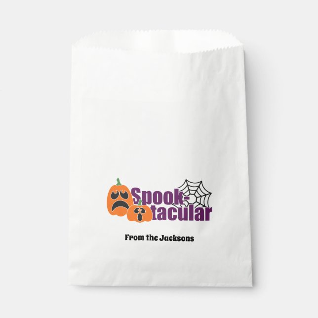 Bolsa De Papel Bolsas de Goodie de Halloween en Spookcurular (Anverso)