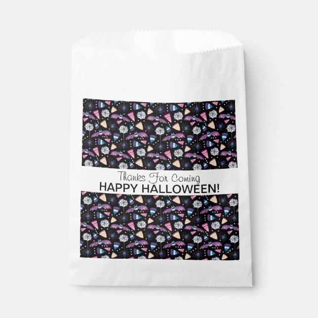 Bolsa De Papel Bolsas de la fiesta personalizada Sweet Halloween (Anverso)