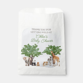 Bolsa De Papel Bolsas de personalizado Wild One Animal Safari Ani