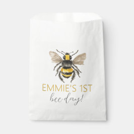 Bolsa De Papel Bolsas de tratamiento de papel de primer cumpleaño