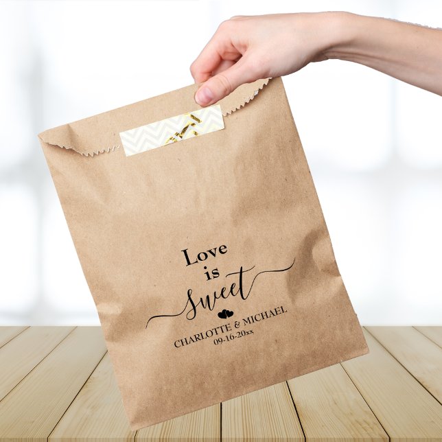 Bolsa De Papel Bolsas Elegantes De Favor Del Personalizable Para  (Elegant Customizable Favor  Kraft Paper Bags For Weddings)