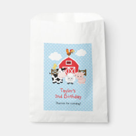 Bolsa De Papel Bolsas favoritas de animales de granja personaliza