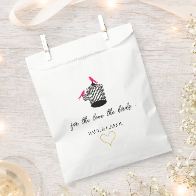 Bolsa De Papel Bolsas favoritas de boda personalizadas (Cortado)
