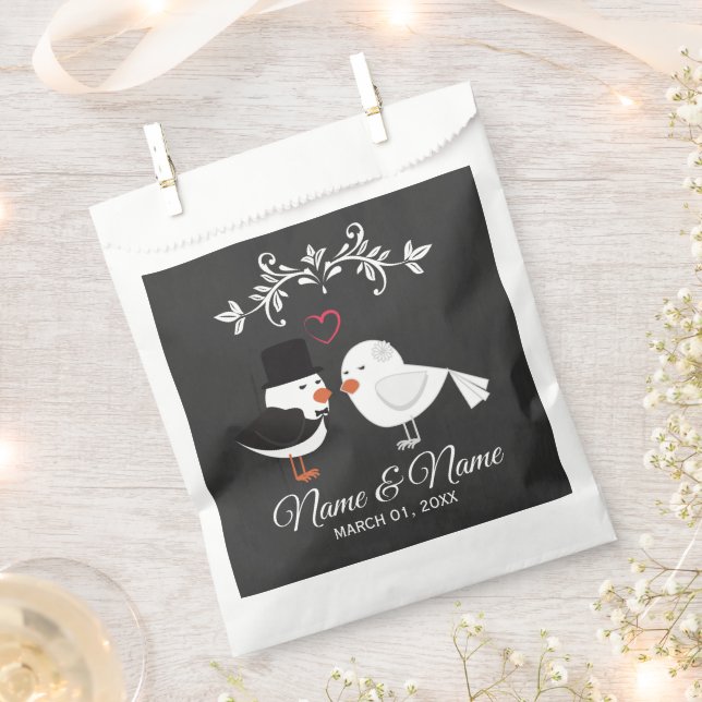 Bolsa De Papel Bolsas favoritas de boda personalizadas (Cortado)