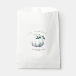 Bolsa De Papel Bolsas favoritas de calabaza blanca