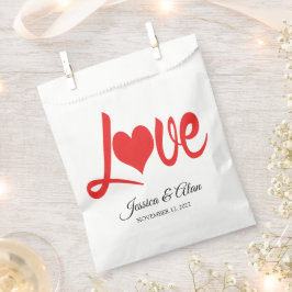 Bolsa De Papel Bolsas favoritas de la boda de amor