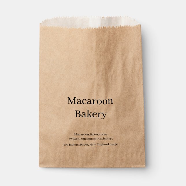 Bolsa De Papel Bolsas favoritas - Diseño de Macaroon (Anverso)
