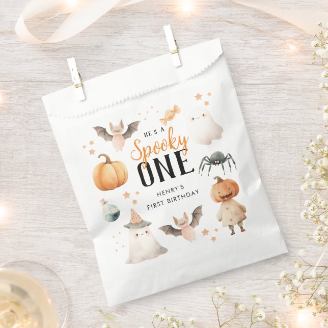 Bolsa De Papel Bolsas favoritas espeluznantes de Halloween (Cortado)