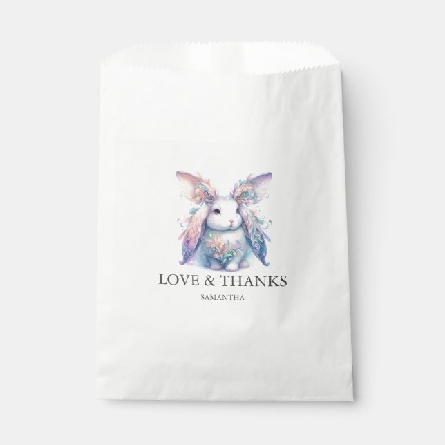 Bolsa De Papel Bolsas favoritas personalizadas Conejo místico (Anverso)
