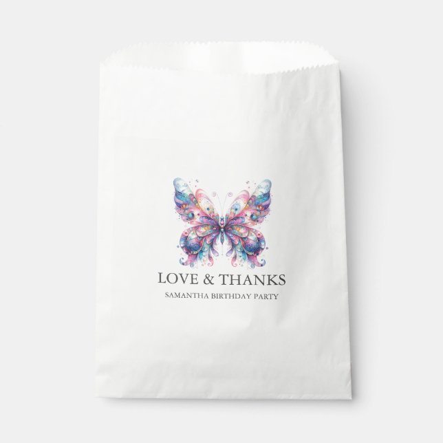 Bolsa De Papel Bolsas favoritas personalizadas mariposa mágica (Anverso)