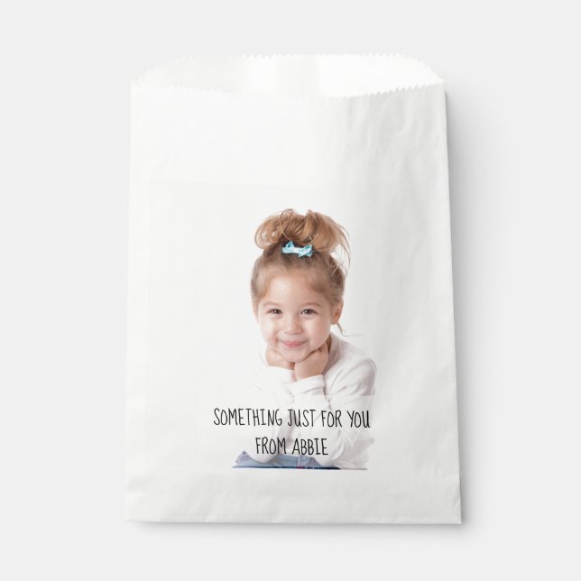 Bolsa De Papel Bolsas Goodie de la foto de la fiesta de cumpleaño (Anverso)