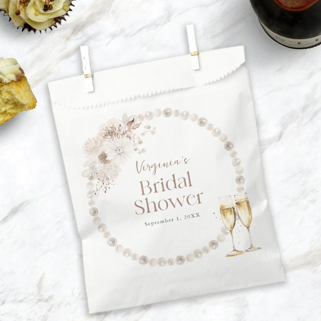 Bolsa De Papel Bolsas Pearl Bridal Shower Favor (Pearl Bridal Shower Favor Bags
)