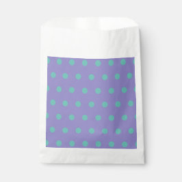 Bolsa De Papel Bolsas Polka Dot Favor (Lavender y Aqua)