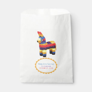 Bolsa De Papel Bolso de encargo del favor del Pinata mexicano