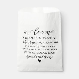 Bolsa De Papel Bolso de favores de boda personalizado gracias