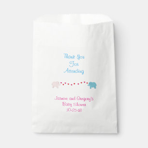 Bolsa De Papel Bolso gemelo del favor del muchacho y del chica