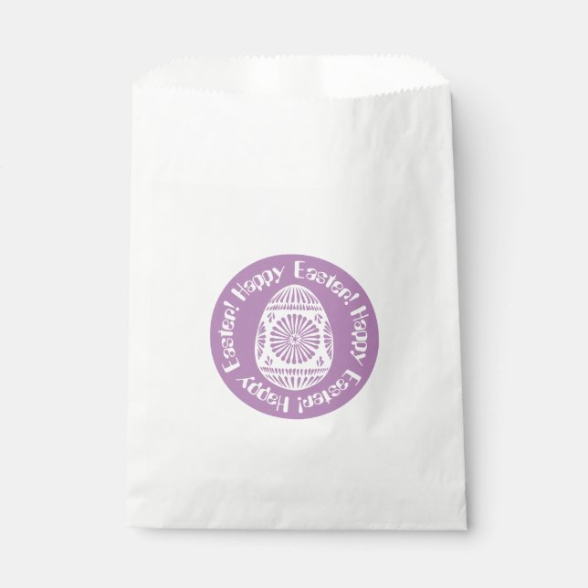 Bolsa De Papel Bolsos de favores de Huevo de Pascua (Anverso)