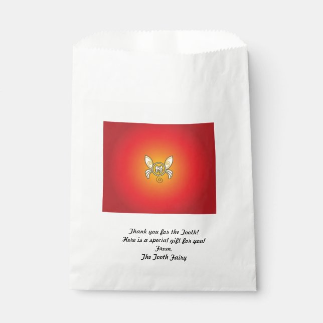 Bolsa De Papel Bolsos de Goodie del Hada Diente (Anverso)