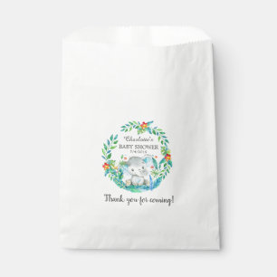 Bolsa De Papel Bolsos del favor de Baby Shower del elefante de la