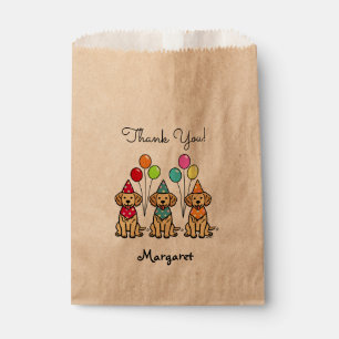 Bolsa De Papel Bolsos del favor del cumpleaños de los perritos