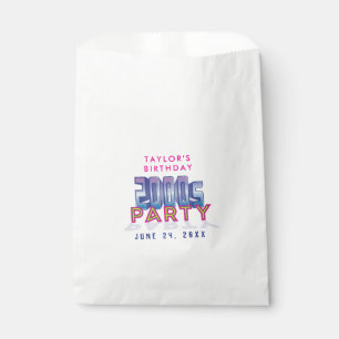 Bolsa De Papel bolsos del favor del tema del fiesta 2000s