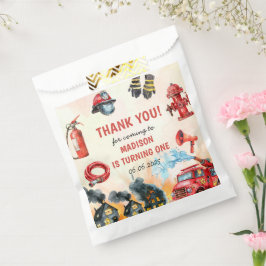 Bolsa De Papel Bombero de camión Fiesta de cumpleaños