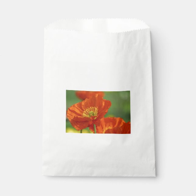 Bolsa De Papel Bonita amapola roja (Anverso)