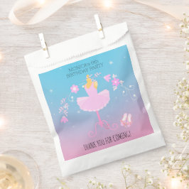 Bolsa De Papel Bonito Ballerina chica Fiesta de cumpleaños
