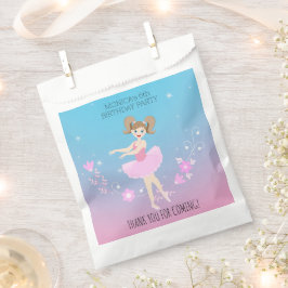 Bolsa De Papel Bonito Ballerina chica Fiesta de cumpleaños