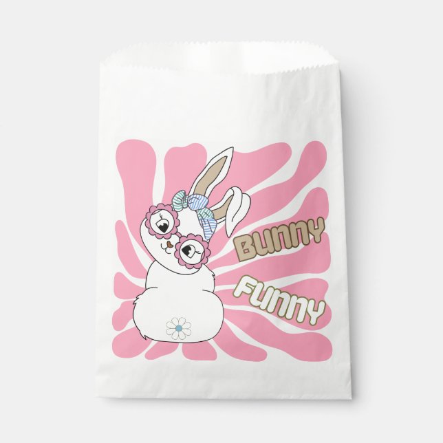 Bolsa De Papel Bonito de conejo de pascua lindo (Anverso)