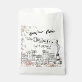 Bolsa De Papel Bonjour Bebe Género Neutral Baby Shower