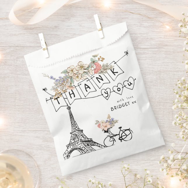 Bolsa De Papel Bonjour Bebe Género Neutral Baby Shower (Cortado)