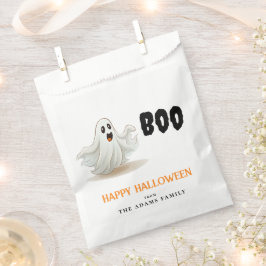 Bolsa De Papel Boo Ghost Personalizado Nombre Familia Feliz Hallo