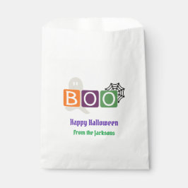 Bolsa De Papel BOO Halloween Sayings Goodie Bag