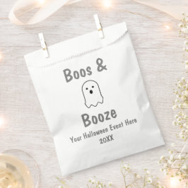 Bolsa De Papel Boos y Booze Halloween