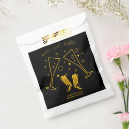 Bolsa De Papel Boots & Bubbly Bridal Shower