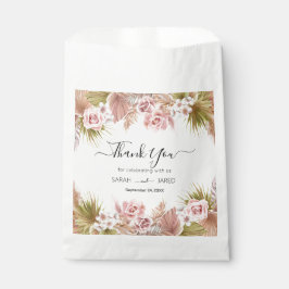 Bolsa De Papel Borde floral Boho