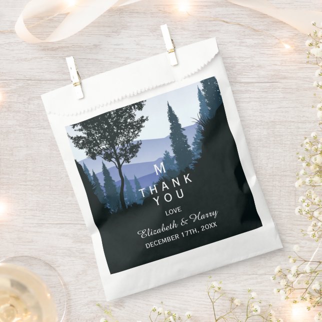 Bolsa De Papel Bosque de bosques azules, Boda ruso (Cortado)