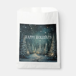 Bolsa De Papel Bosque de invierno