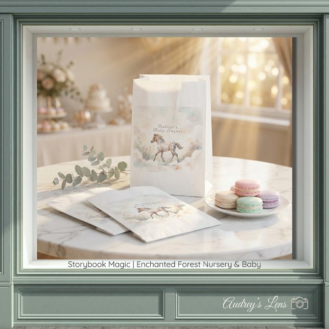 Bolsa De Papel Bosque Encantado Magia de Cuentos de Hadas (Storybook Magic Enchanted Forest Favor Bag)