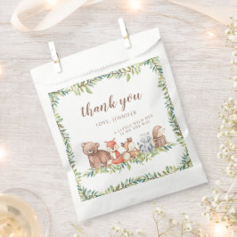 Bolsa De Papel Bosques de Woodland animales bebé ducha bolsas de