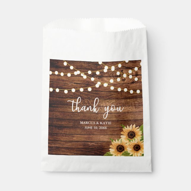 Bolsa De Papel Bosques rusos y Bodas girasoles (Anverso)