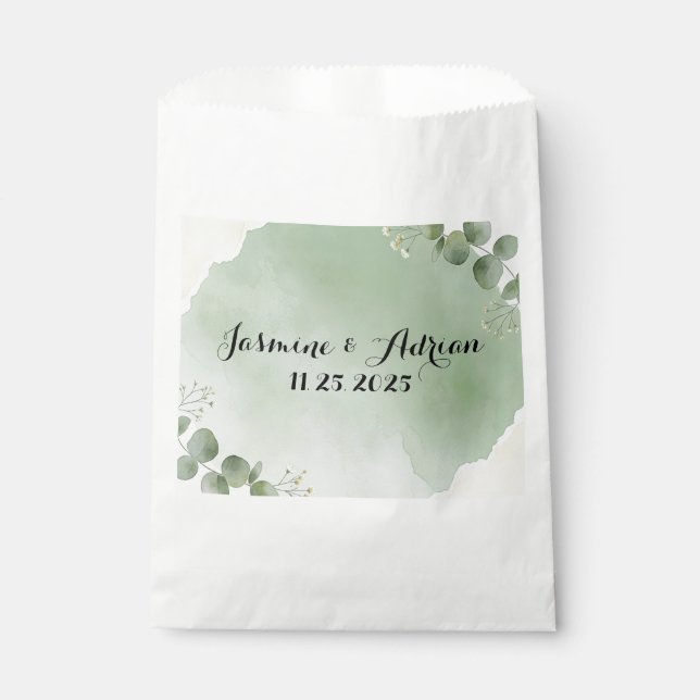 Bolsa De Papel Botánico Susurro de Salvia (Anverso)