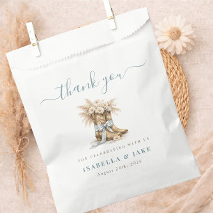 Bolsa De Papel Botas Florales de Pequeño Vaquero Cumpleaños de Be